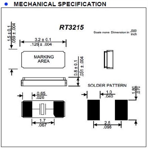 Raltron晶振,進口諧振器,RT3215晶振