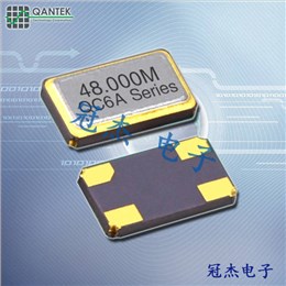 Qantek歐美晶振,QC6A高密度應(yīng)用晶振,QC6A48.0000F12B33R