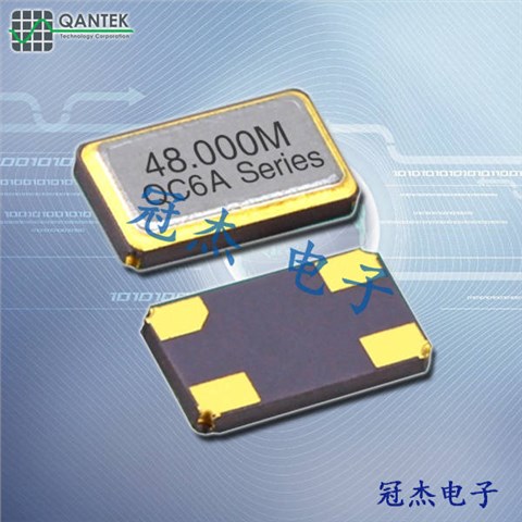 Qantek歐美晶振,QC6A高密度應(yīng)用晶振,QC6A48.0000F12B33R