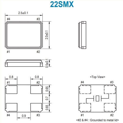 22M245-8,22SMX石英諧振器,6G路由器晶振,SMI無(wú)源晶體