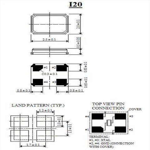 I2020-20.000-16\ITTI無(wú)源貼片晶體\6GWIFI應(yīng)用晶振