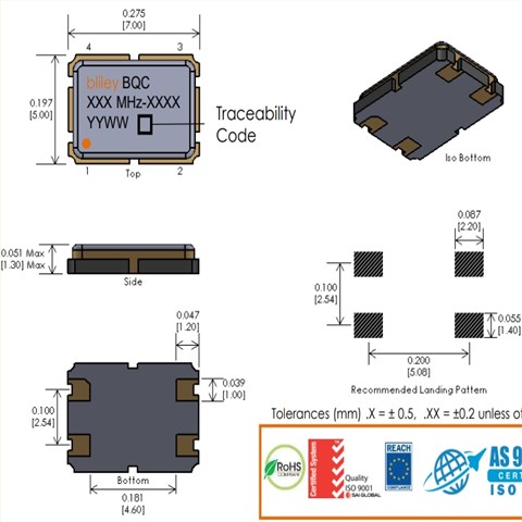 BQCSA-12M3-DCDGT\Bliley無源諧振器\6G通信晶振