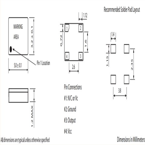 MTI-milliren衛(wèi)星通信晶振,405系列溫補(bǔ)振蕩器,5032mm歐美晶振
