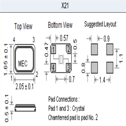 X21-48.000-12-30/30X,48MHZ,MERCURY輕型晶體,2016mm
