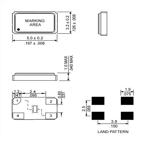 30MHZ,5032mm,H130B-30.000-22-TR,rubyquartz電話晶振