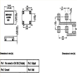 SMD100.3C (E/D)-30.000MHz,SMD100系列,7050mm,GED石英振蕩器