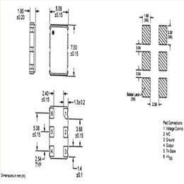 GED壓控振蕩器,SMD2200.3C-52.000MHz,7050mm微波通信晶振,52MHZ