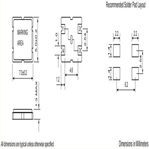 XCB75-8M000-1A50C18,Fortiming晶振,7050mm,8MHZ