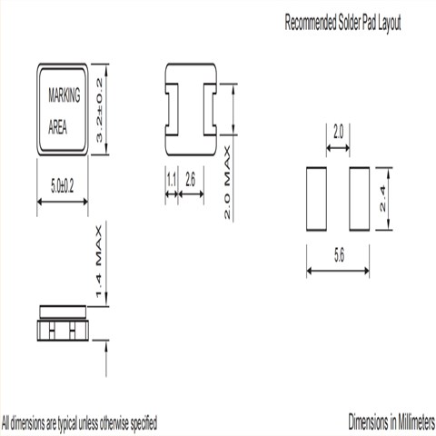 Fortiming水晶振動子,XCR53-30M000-1C20D10,5032mm,30MHZ