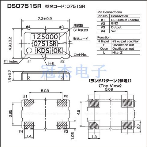 日本大真空晶振,DSO751SR,7050振蕩器,1XSR025000AR25,游戲設(shè)備晶振