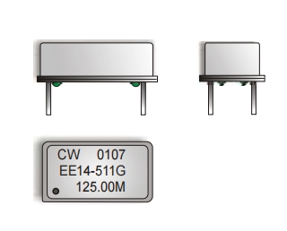 康納溫菲爾德晶振,EE14-511G-75.00MHz,6G應(yīng)用晶振,時鐘振蕩器