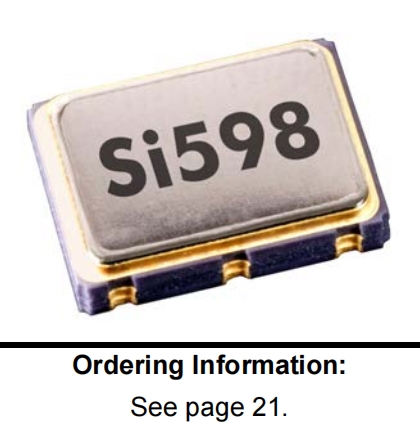 Skyworks貼片振蕩器Si598 598CBC000465DGR 6G移動設(shè)備晶振