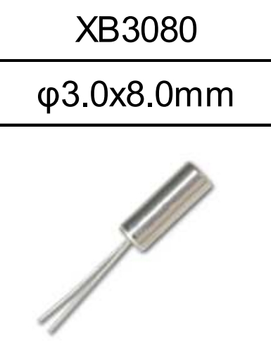 XB3080圓柱晶振,日本NAKA晶振,32.768KHZ石英插件晶體